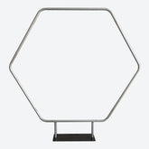 Lofaris Silver 6.5X6.5FT Hexagon Heavy Duty Backdrop Stand